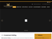 Tablet Screenshot of hainvestholding.com